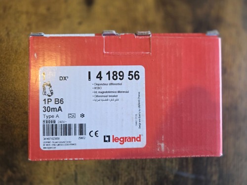 Legrand 6amp rcbo dx3 - legrand,