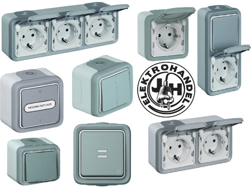 Legrand plexo grau - grau, aufputz